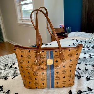 MCM Visetos leather Tote 💯 authentic from The Real Real